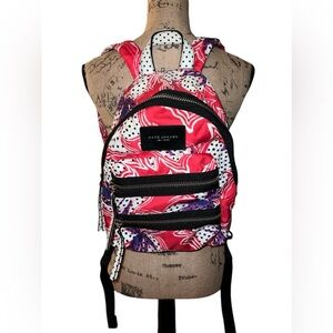 MARC JACOBS Biker Spotted Lily Printed Mini Backpack